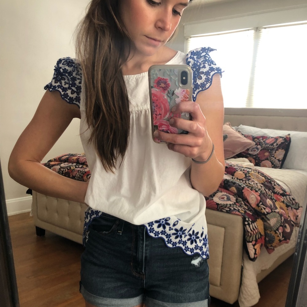 Madewell Cap Sleeve Top